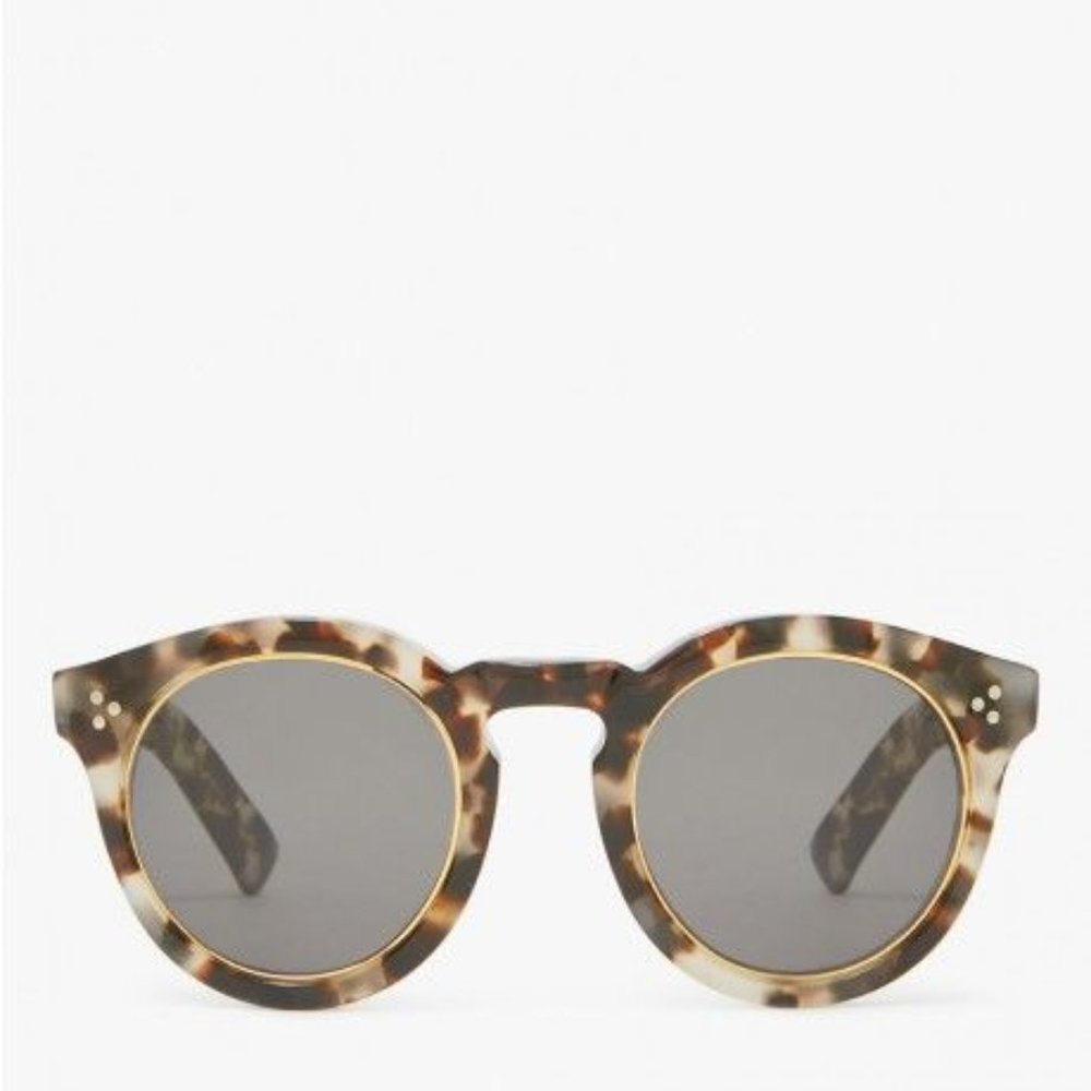 COPY - Leonard II Ring Sunglasses White Tortoise / Grey